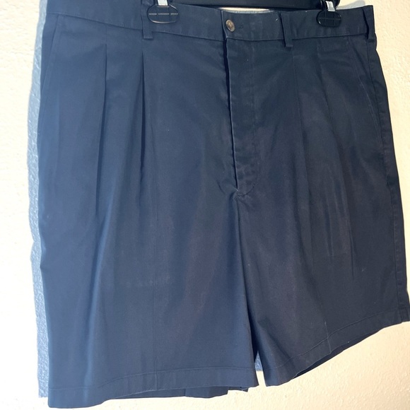 Nordstrom Navy Blue Wrinkle Free Supima Cotton Shorts Men’s Size 38W - Picture 3 of 7